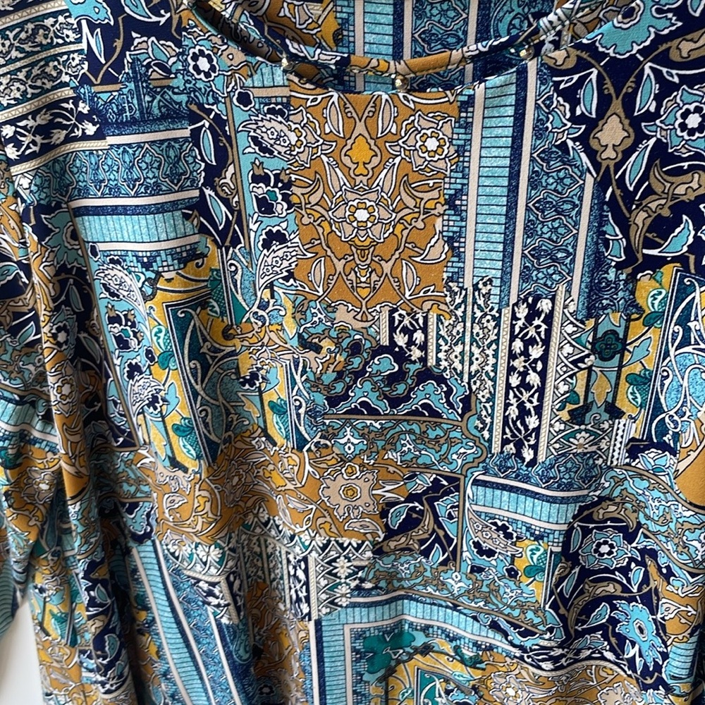 Chico's Multicolor Patterned Tunic - Picture 6 of 9
